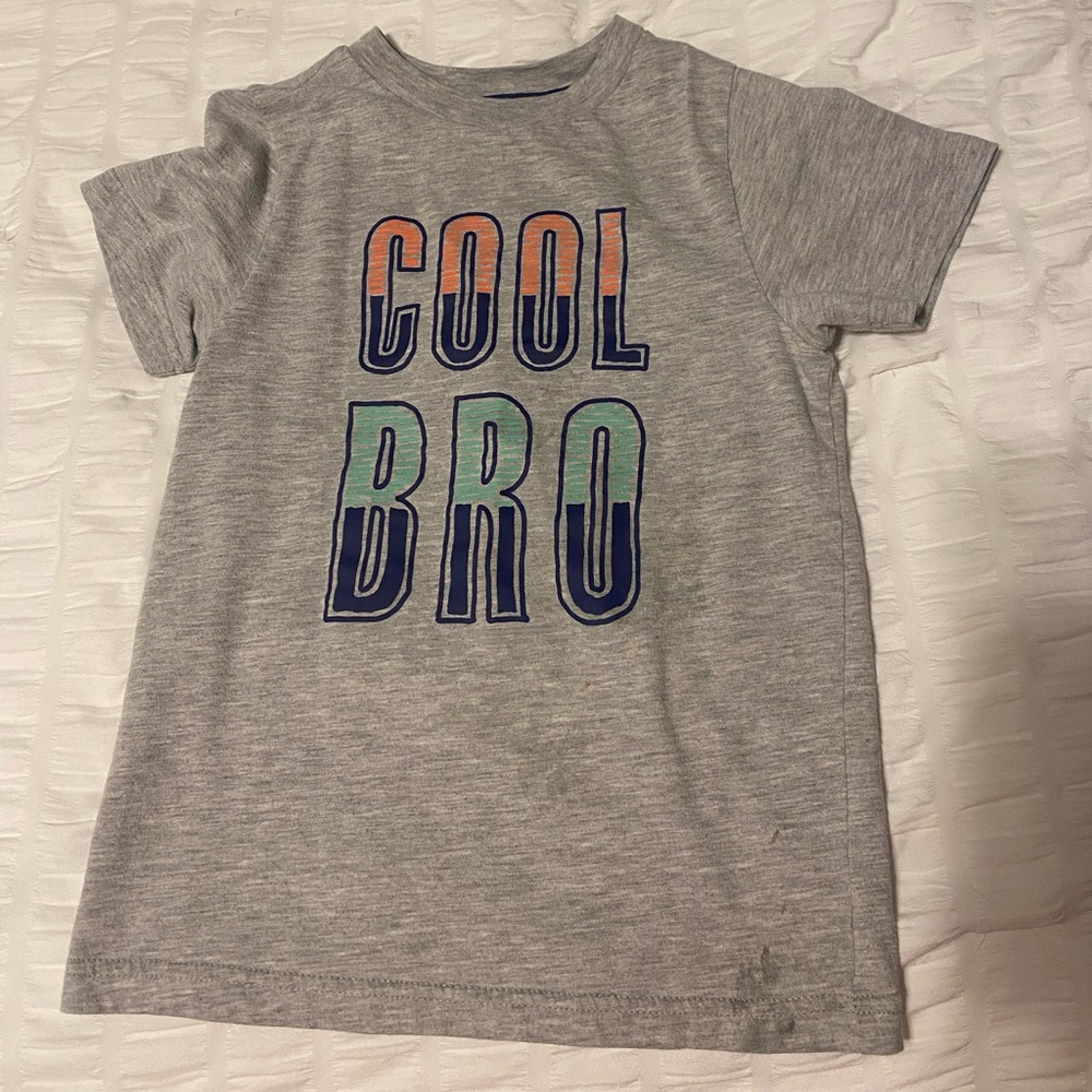 (3/$20) Cool Bro Kids Gray T-Shirt